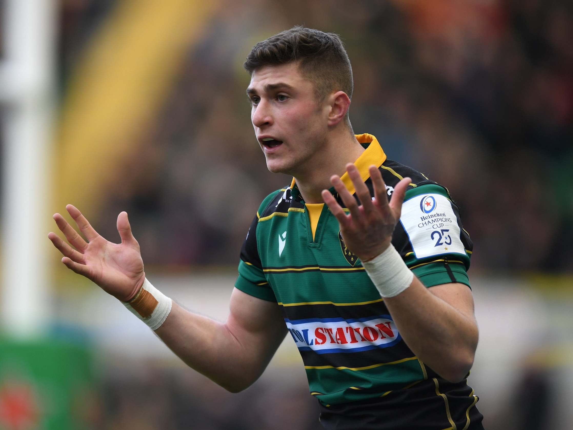 James Grayson of Northampton Saints during the match