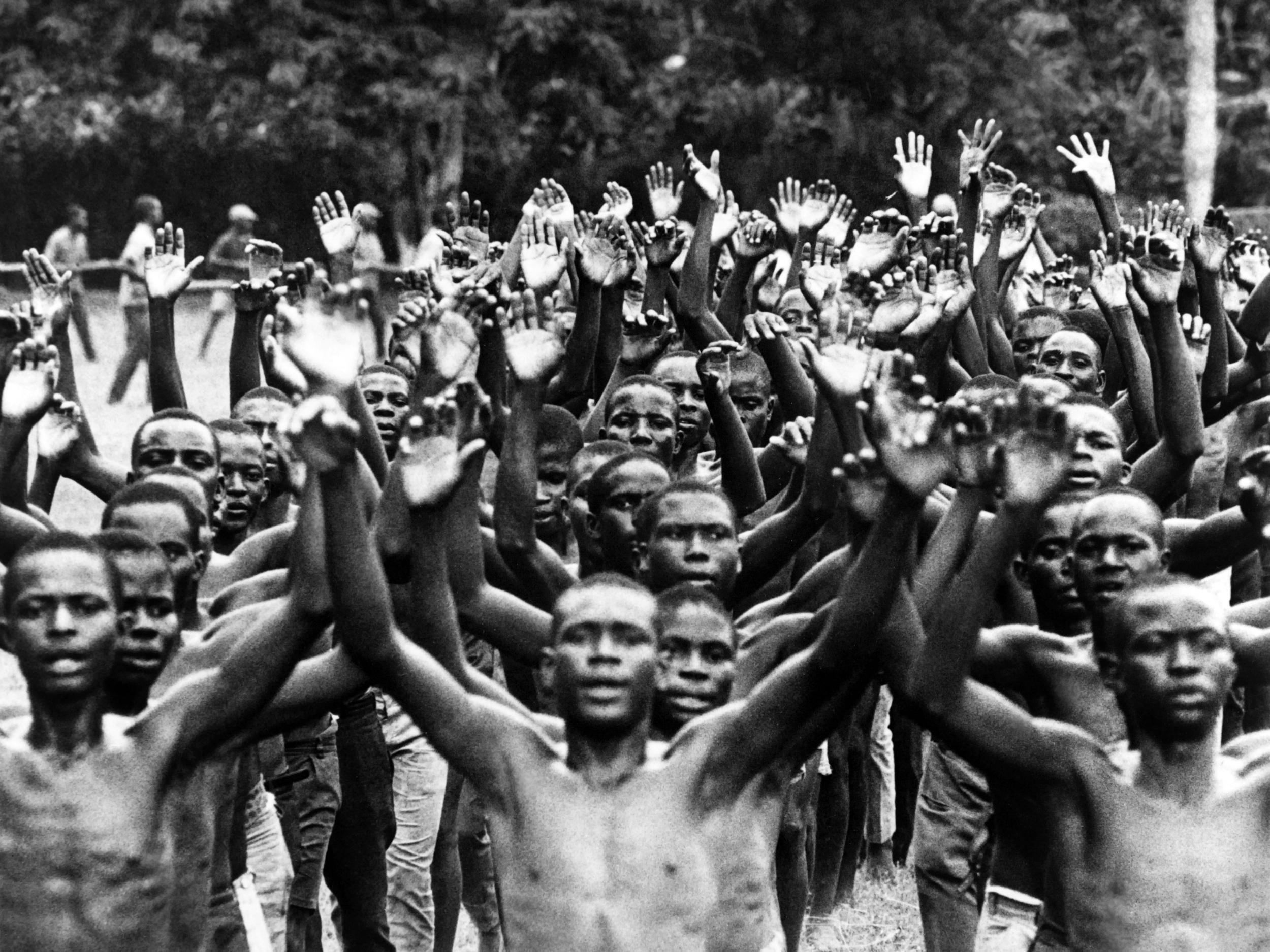 A Biafran demonstration of the Igbo people on July 1968