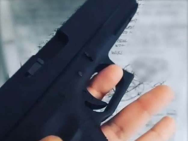 An Instagram video posted by Chowdhury showing a replica airsoft Glock pistol