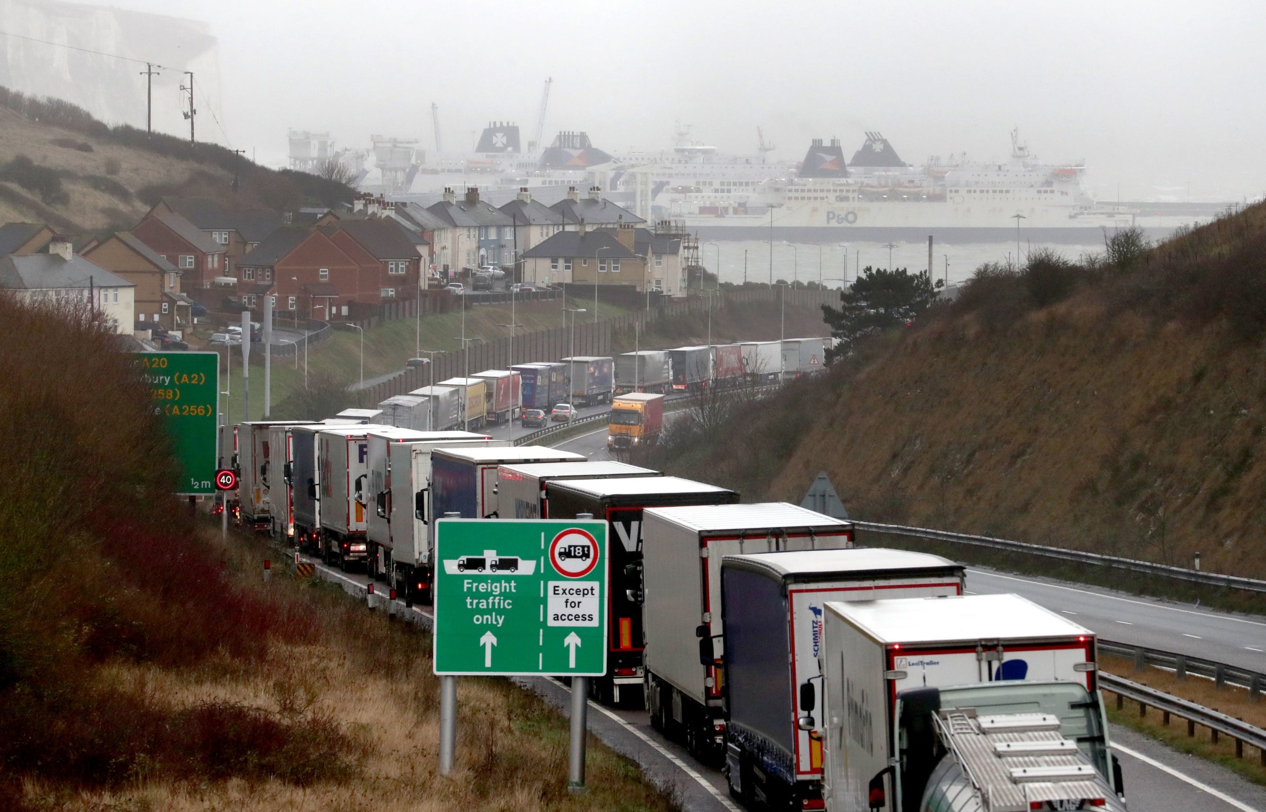 A no-deal Brexit is expected to cause disruption at Dover