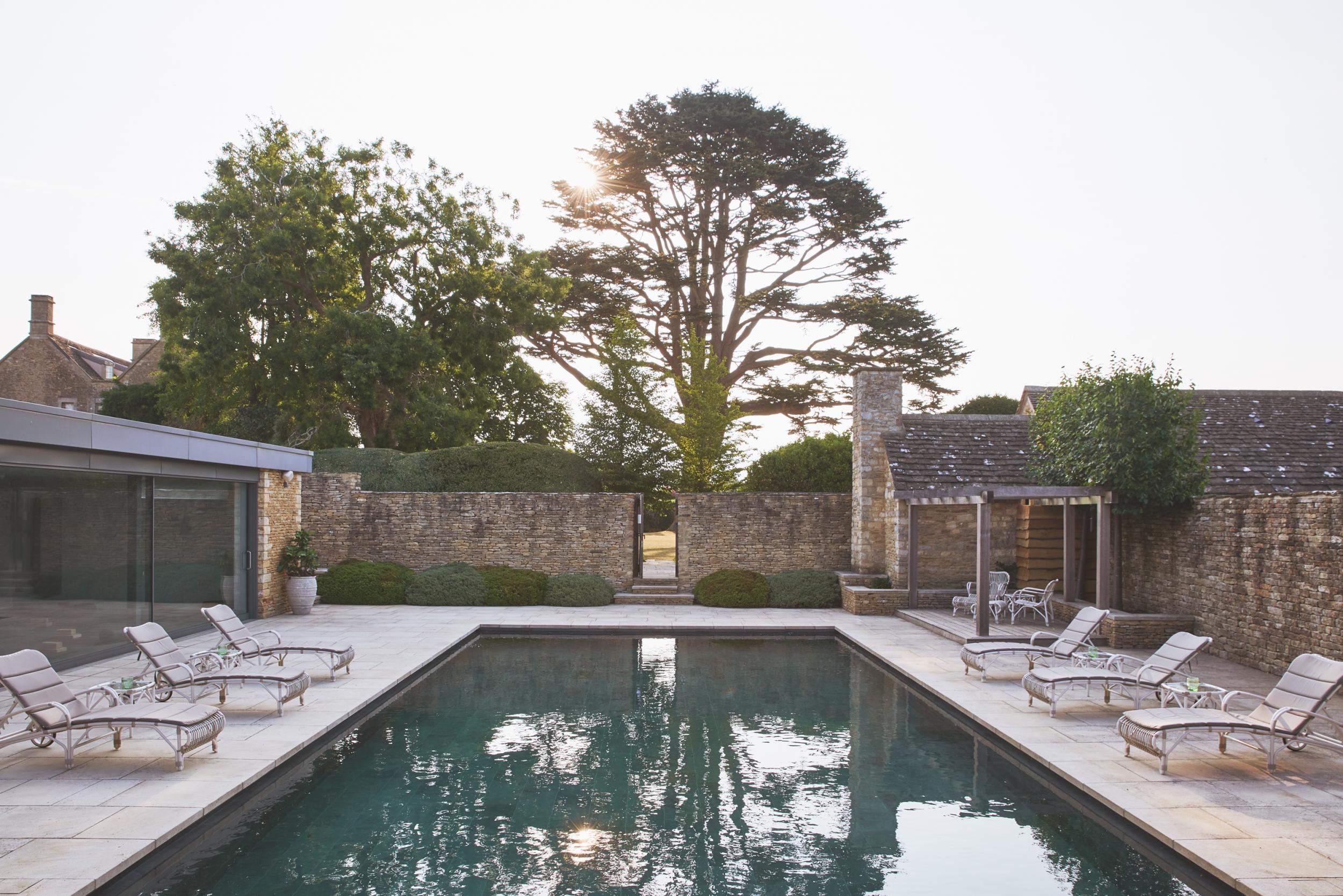 The outdoor pool at Thyme