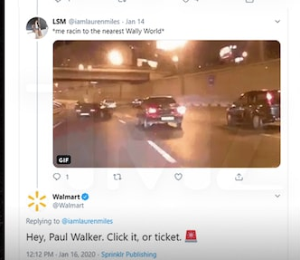 Walmart apologised for the tweet saying it was ‘posted in poor judgement’