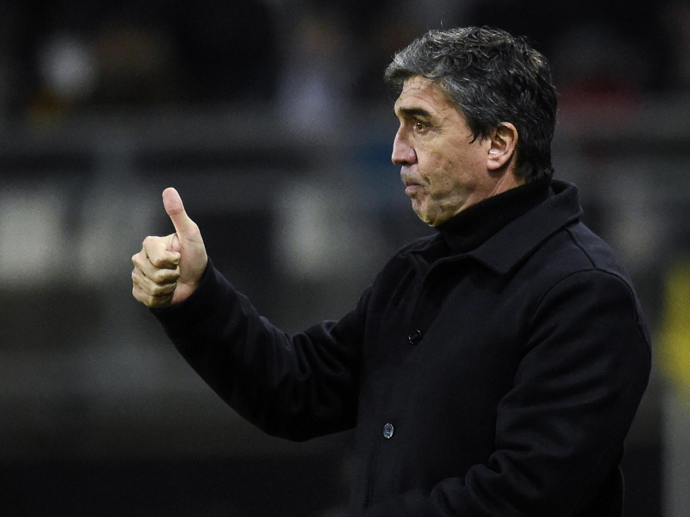 Reims manager David Guion during the 1-1 draw at Amiens