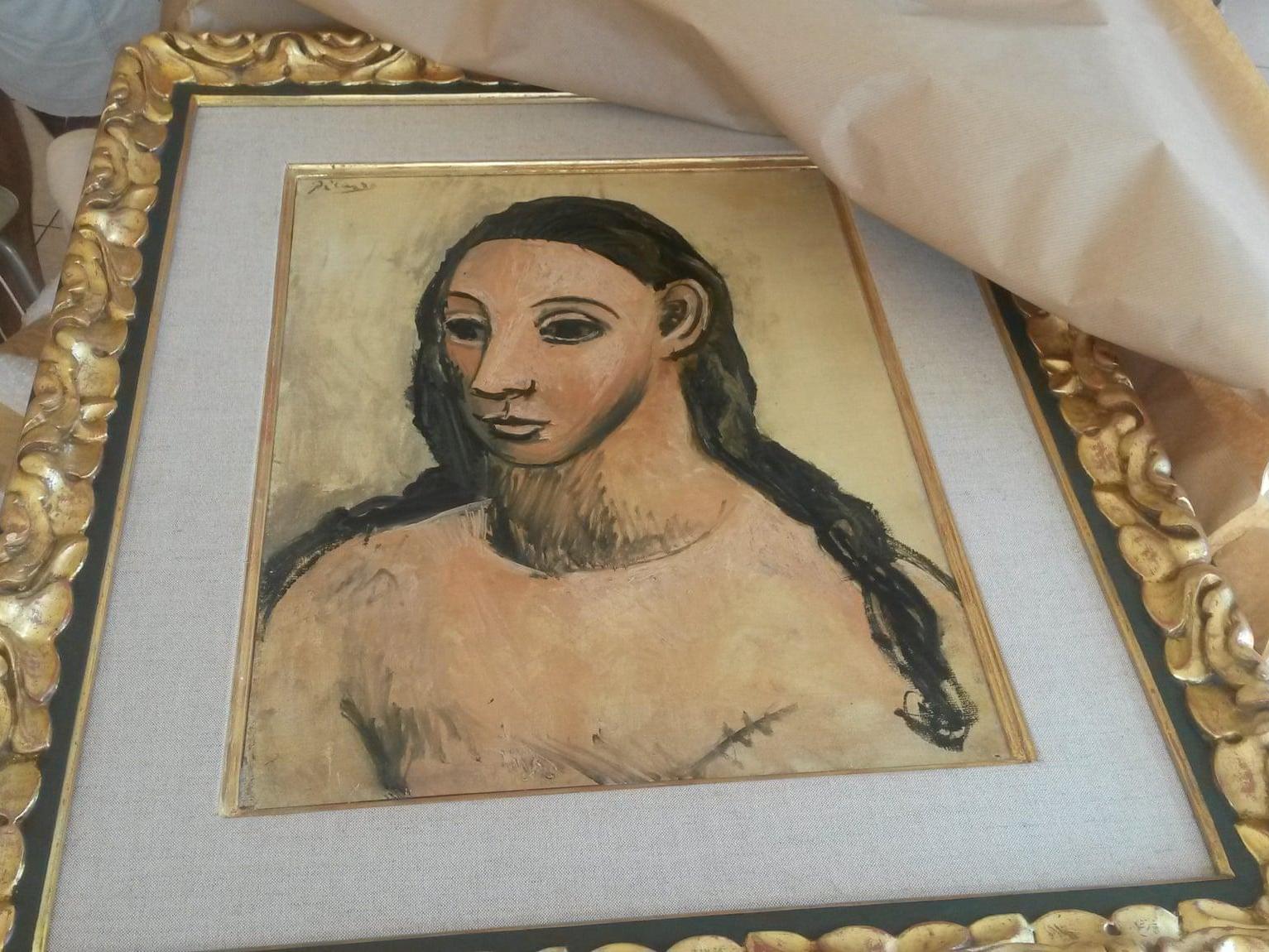 The Picasso painting 'Head of a Young Woman' has been seized by Spanish authorities