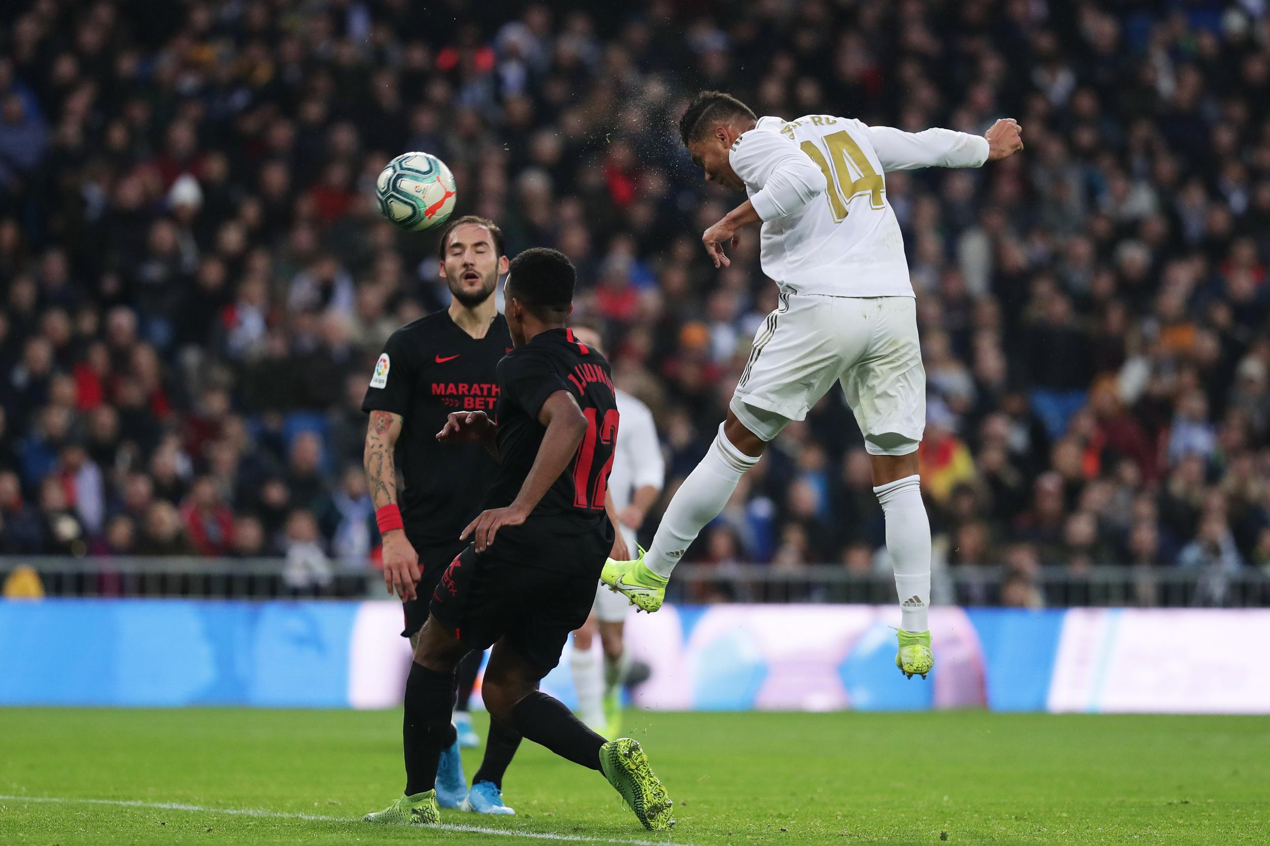 Casemiro headed home from a Lucas Vazquez cross for his second goal of the day