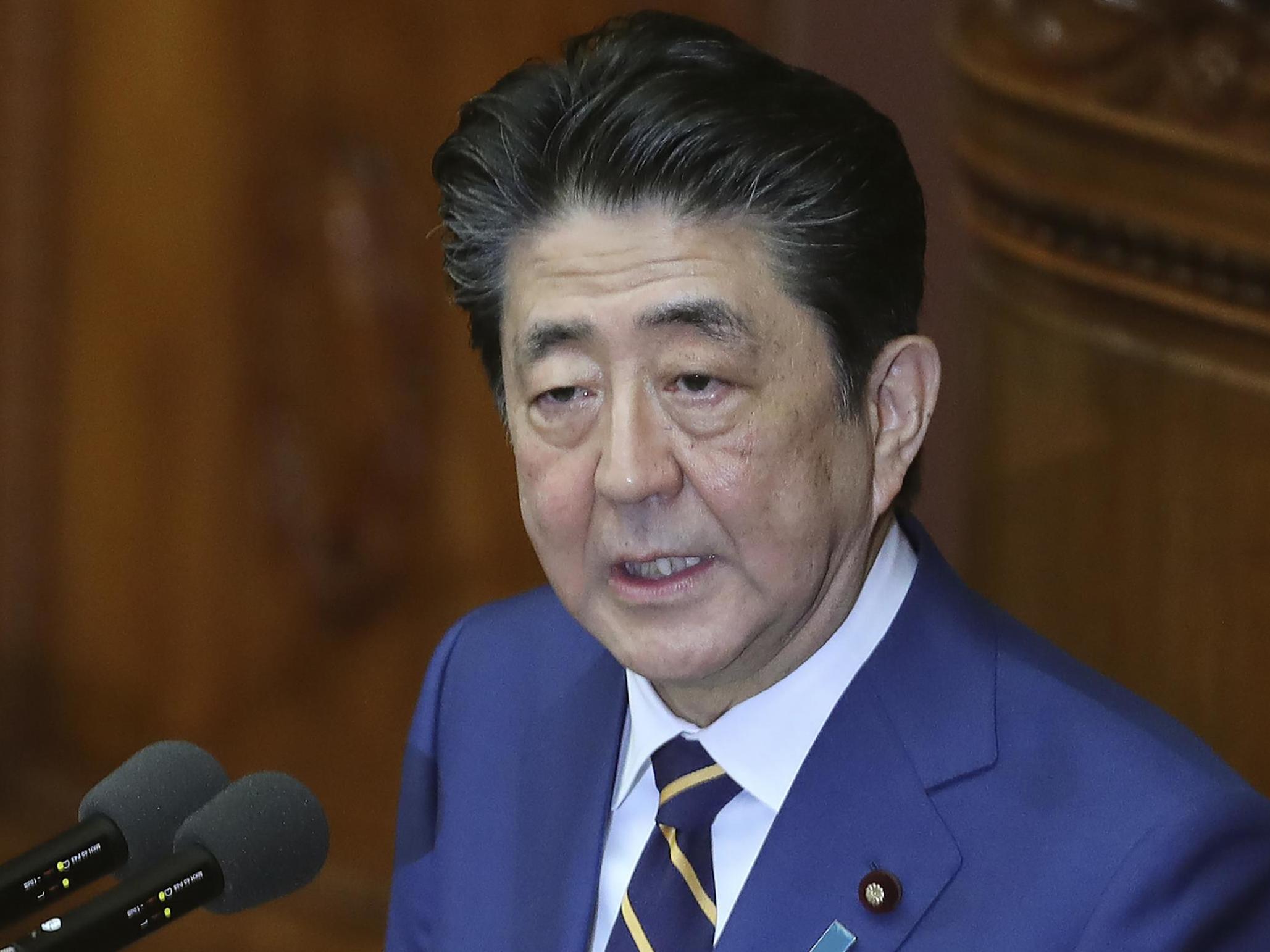 Prime minister Shinzo Abe announced the new defence force in a speech marking the opening of Japan's parliamentary session for the year