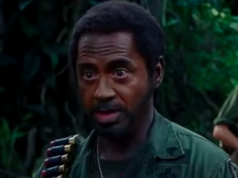 Robert Downey Jr in Tropic Thunder