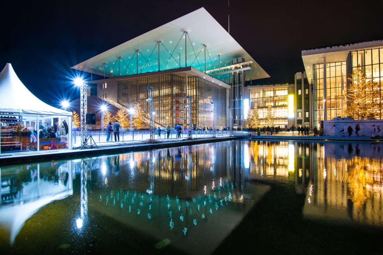 The sleek Stavros Niarchos Foundation Cultural Centre