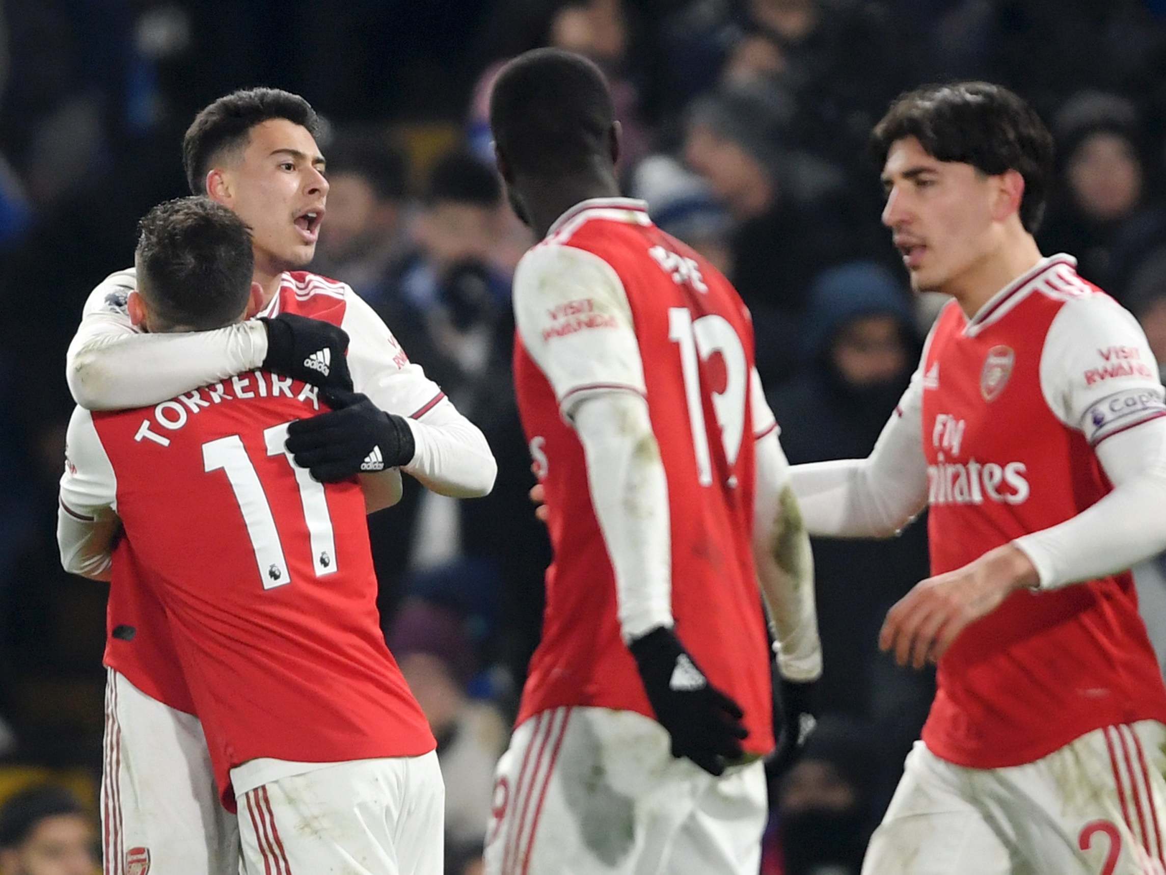 Teenager Gabriel Martinelli scored a brilliant solo goal