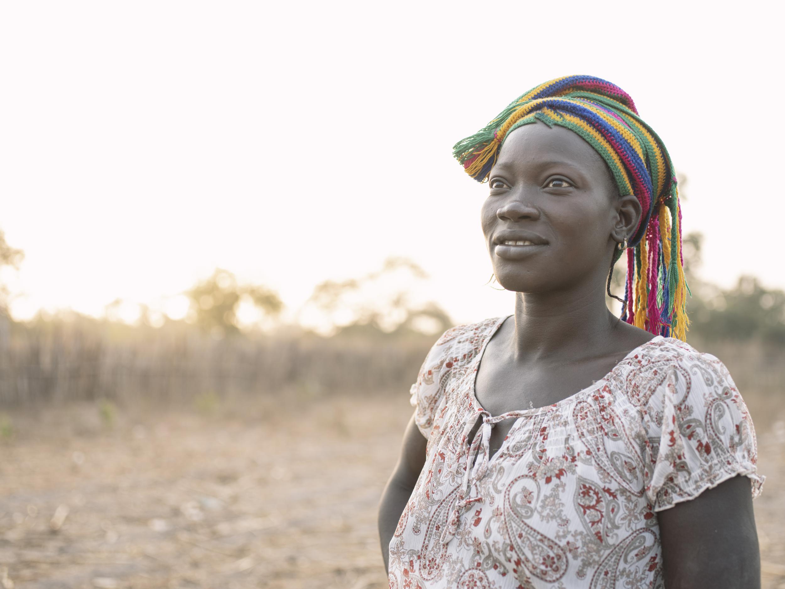 &#13;
Aida, 36, who has five children and is pregnant, has a business plan to grow her poultry farm (Paddy Dowling/Y Care)&#13;