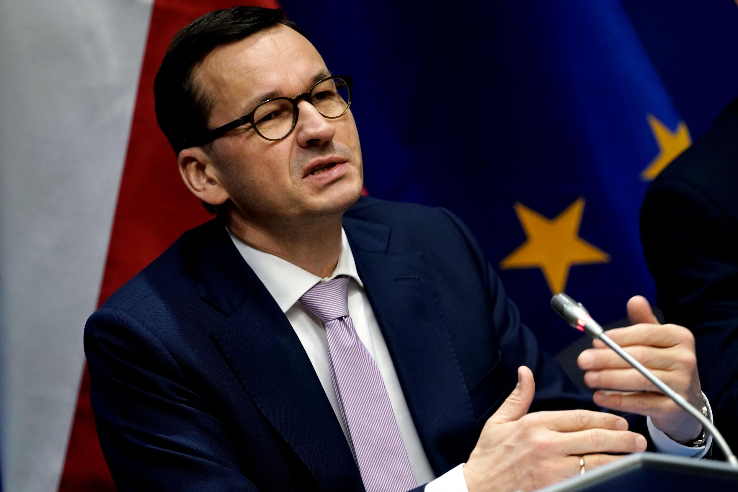 Poland's Prime Minister Mateusz Morawiecki