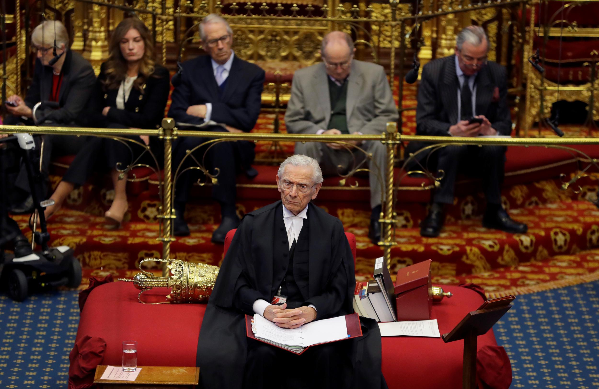 Lord Fowler in the upper chamber of parliament