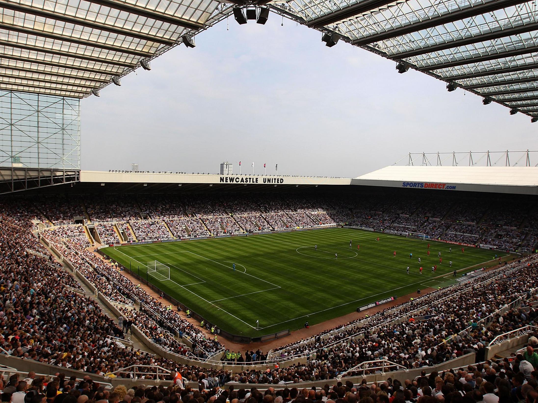 St James' Park is the 52,000-seater home of Newcastle United