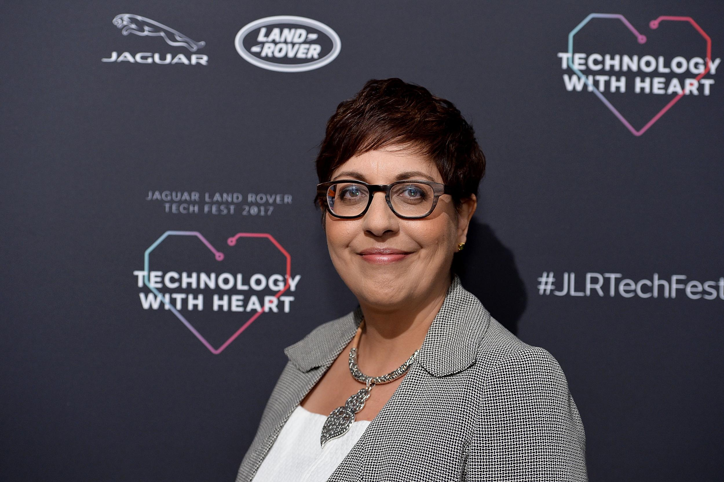 Benita Mehra speaks at the Technology with Heart: Jaguar Land Rover's Tech Fest at Central St Martins