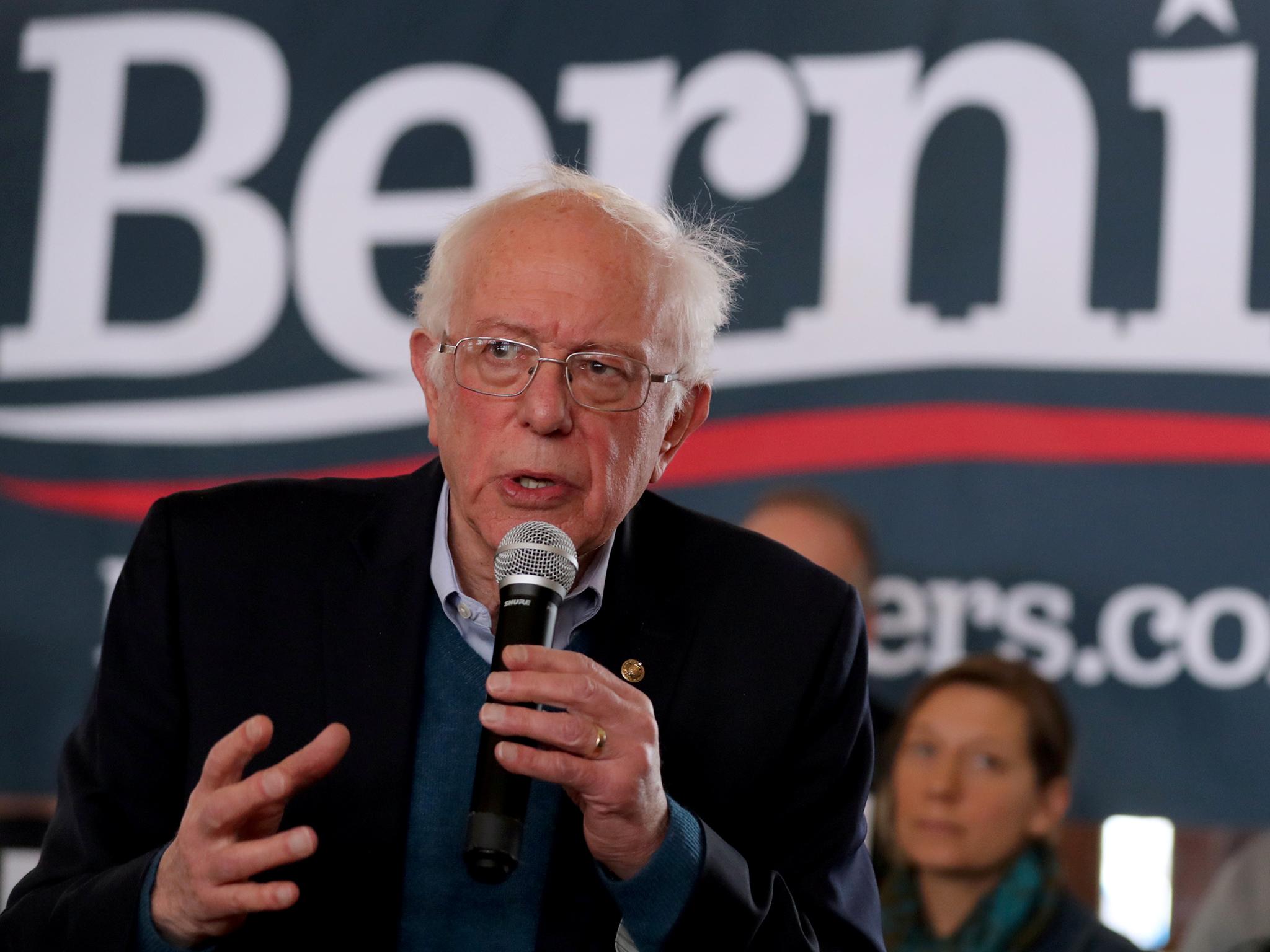 Mr Sanders leads the polls in Iowa, where the first vote of the primaries will take place on 3 February