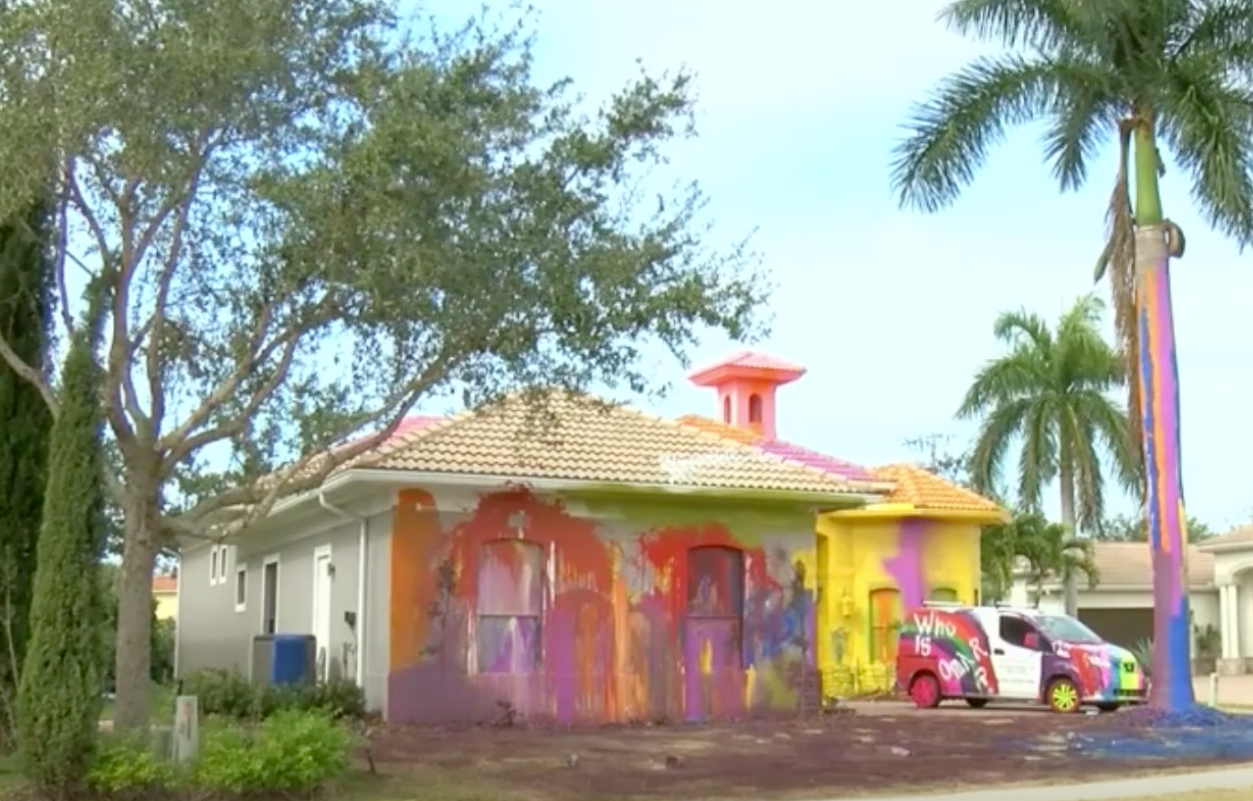 Neighbors have complained about the ‘unsightly’ paint job