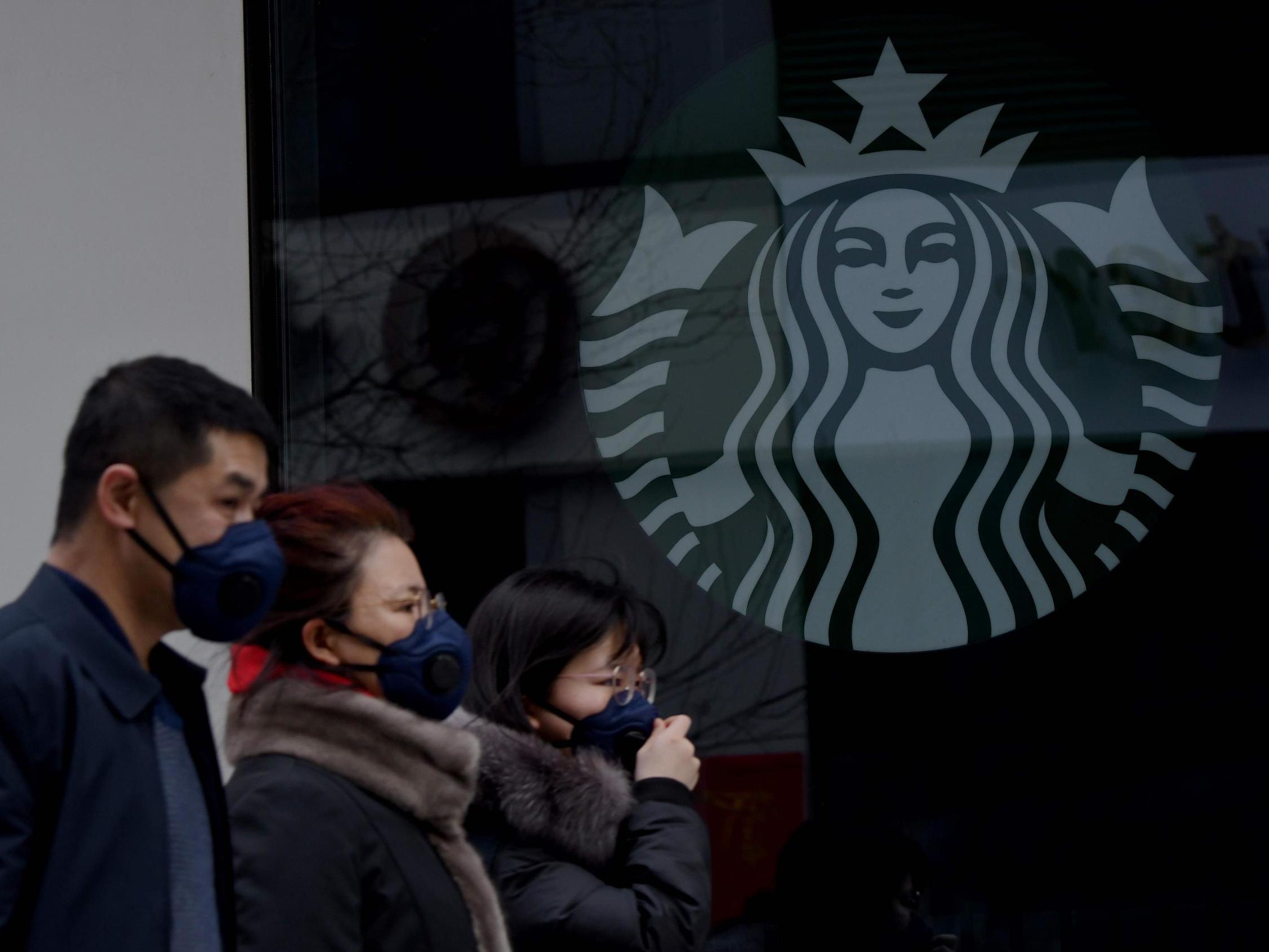 Starbucks have shut 2000 of its stores in China due to the coronavirus