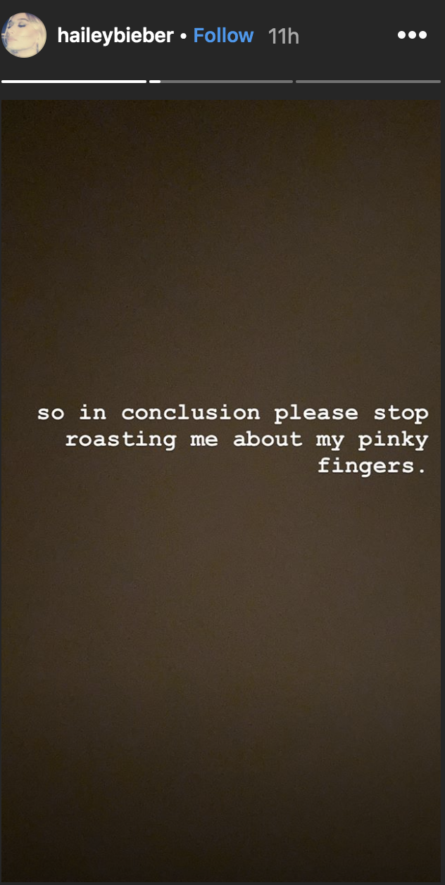 Baldwin asked that people stop 'roasting' her (Instagram)