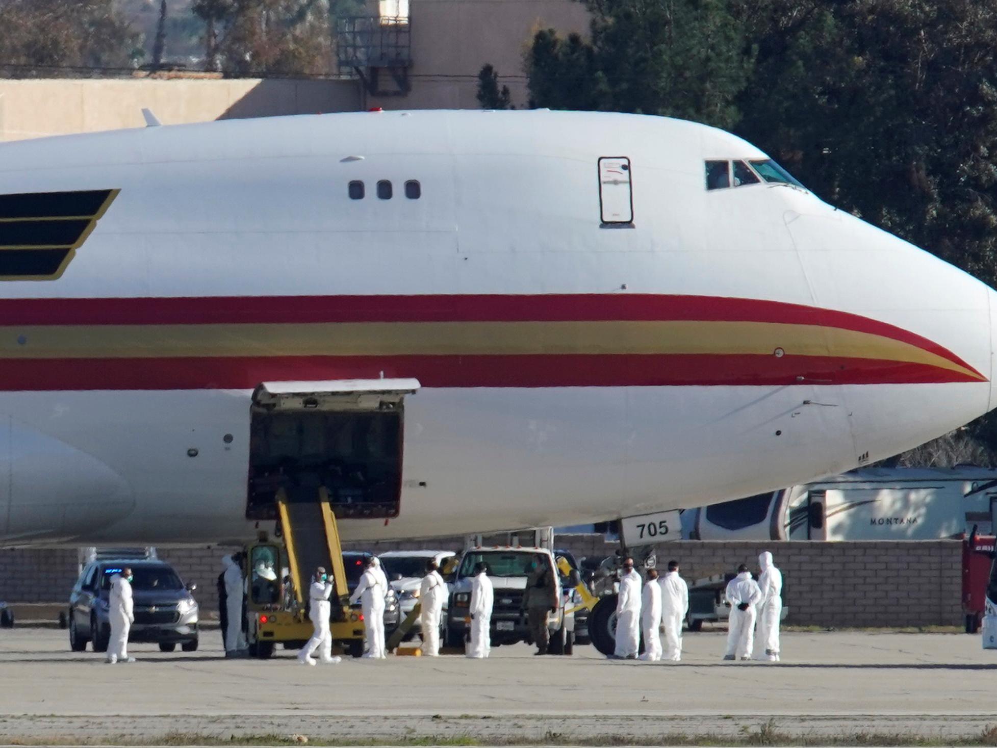 It comes after 201 US citizens returned from the Wuhan on a chartered flight arranged by Washington