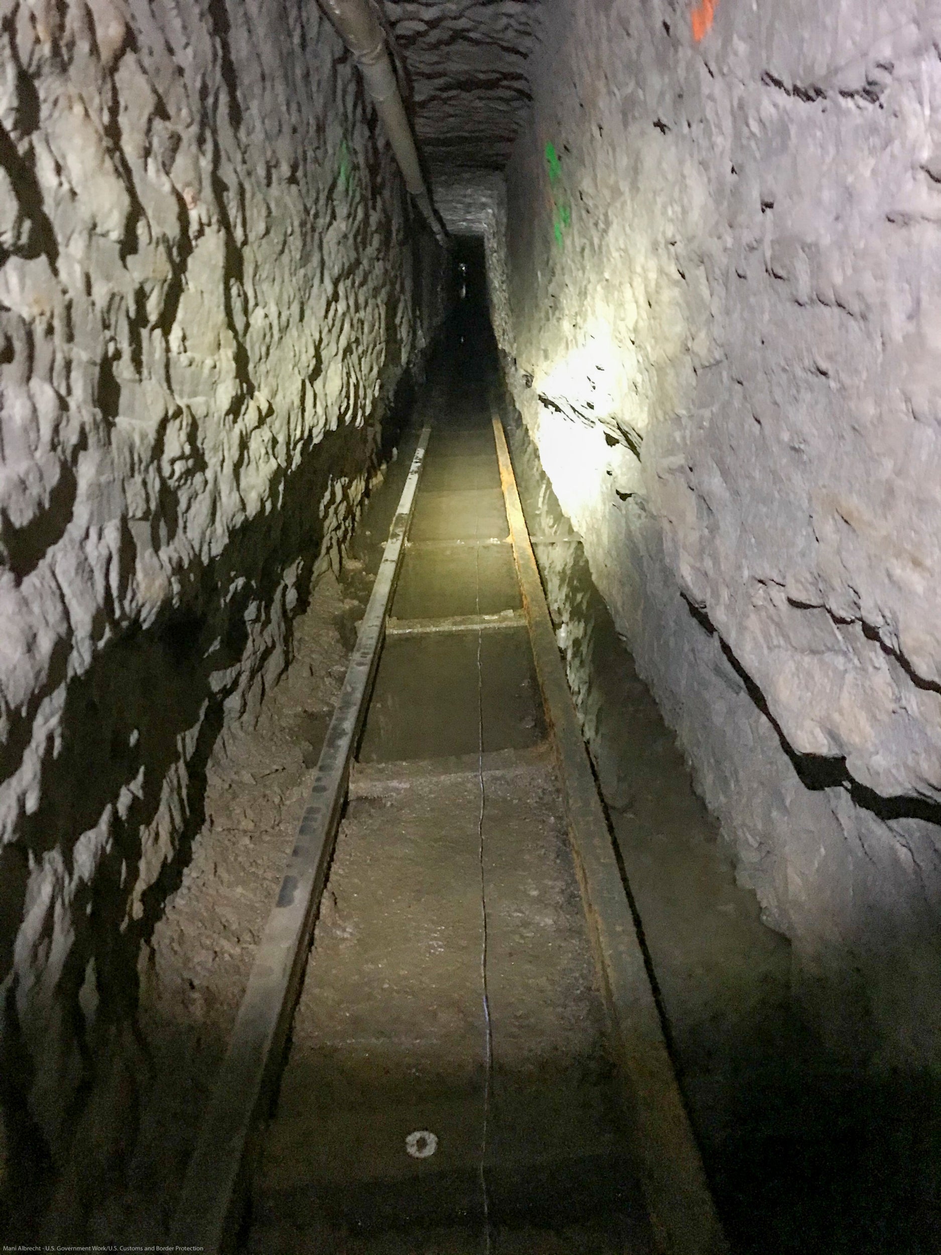 US authorities said an ‘extensive’ rail and cart system had been installed in the tunnel