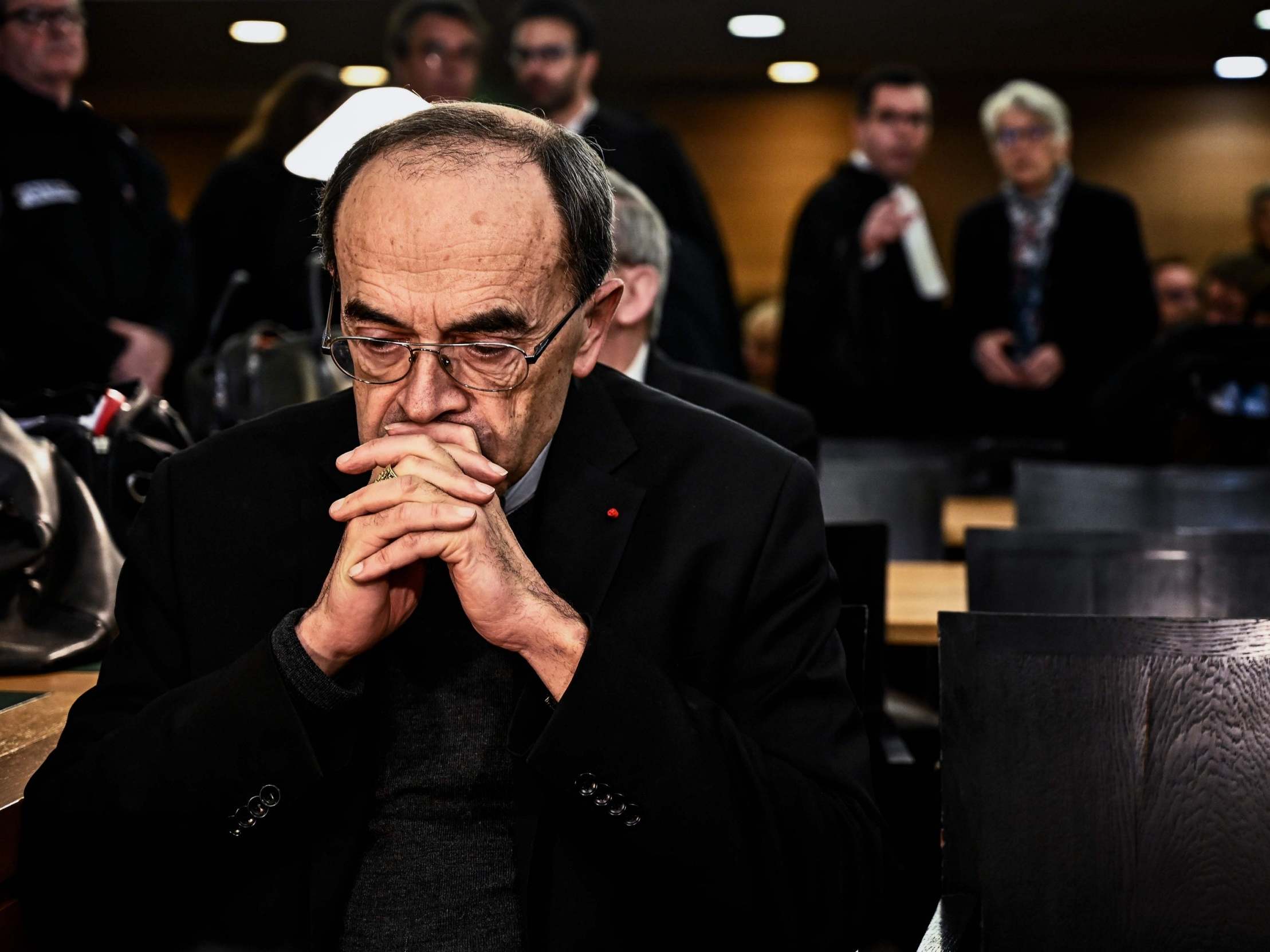 File photo of Lyon archbishop cardinal Philippe Barbarin during his trial in Lyon, France, 7 January, 2019.