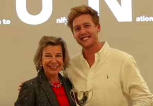Katie Hopkins was tricked into accepting a fake award by YouTube prankster Josh Pieters