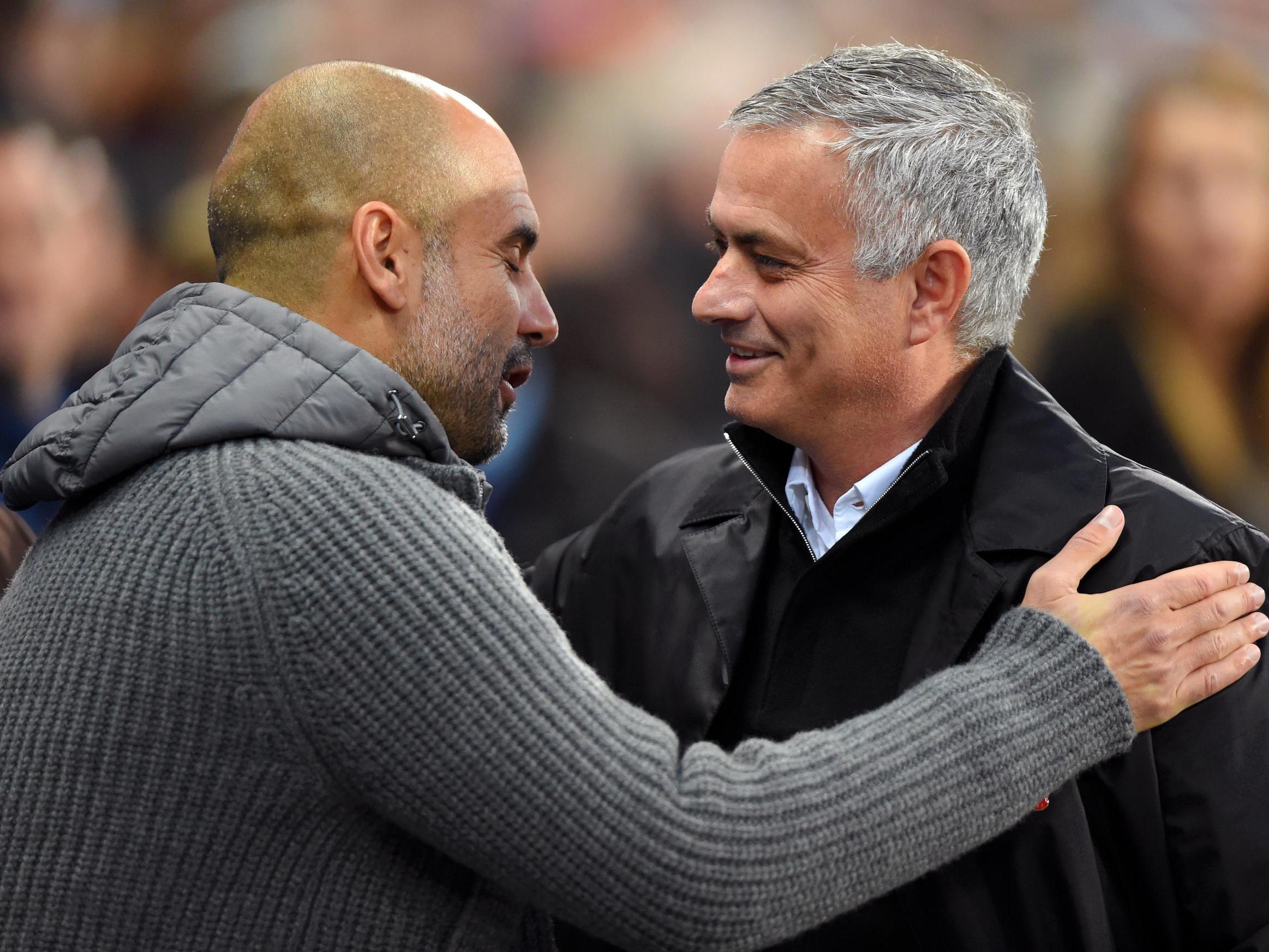 Pep Guardiola and Jose Mourinho