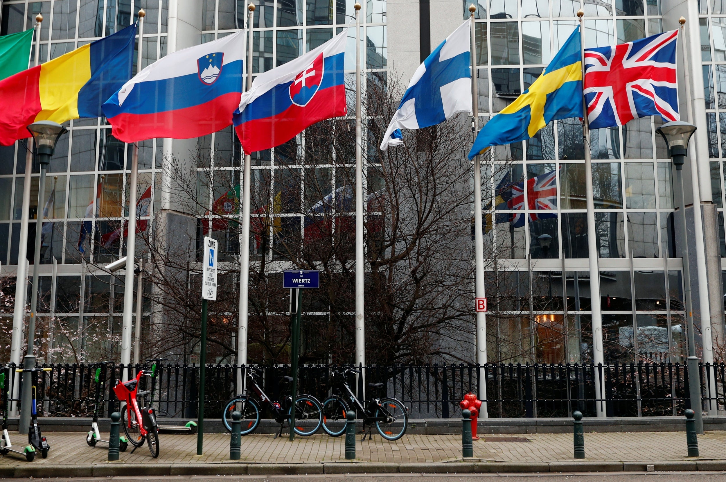 From Saturday, the British flag will no longer fly outside the European parliament