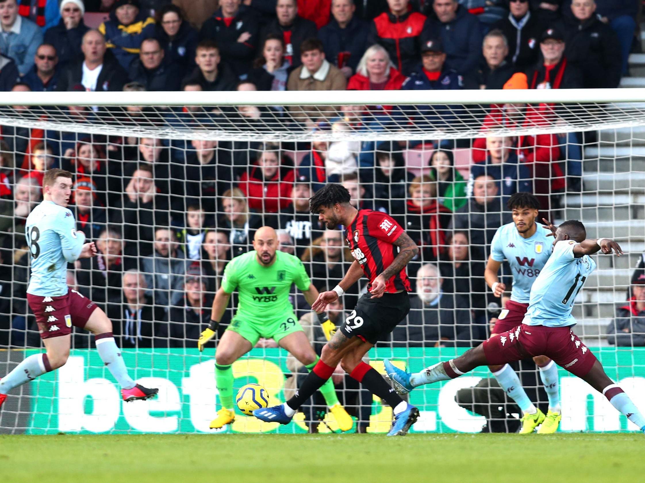 Philip Billing scores Bournemouth's opening goal