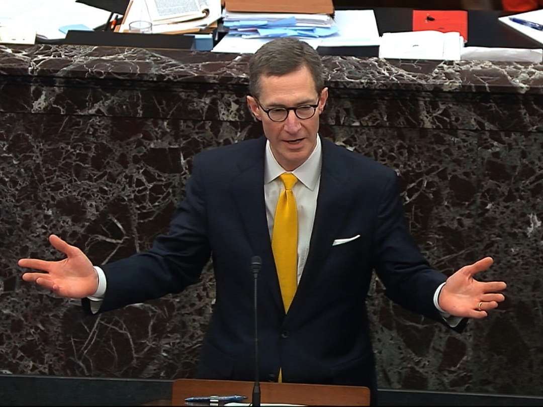 White House deputy counsel Mr Philbin answers questions in the Senate, Jan 29