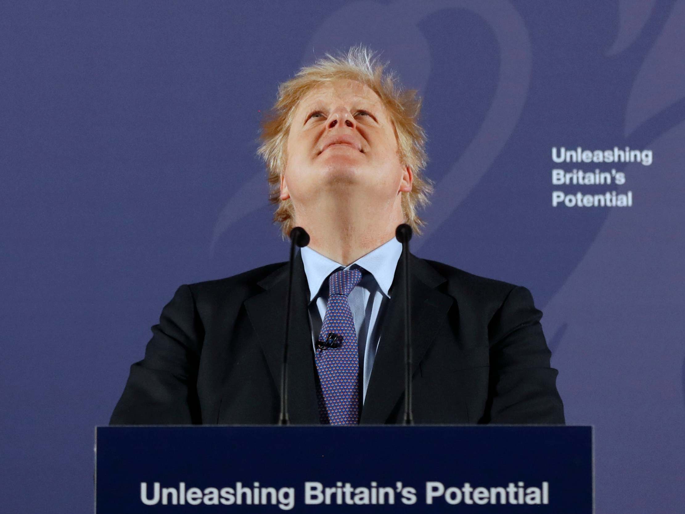 Boris Johnson sets out his vision for a trade deal at the Old Naval College in Greenwich