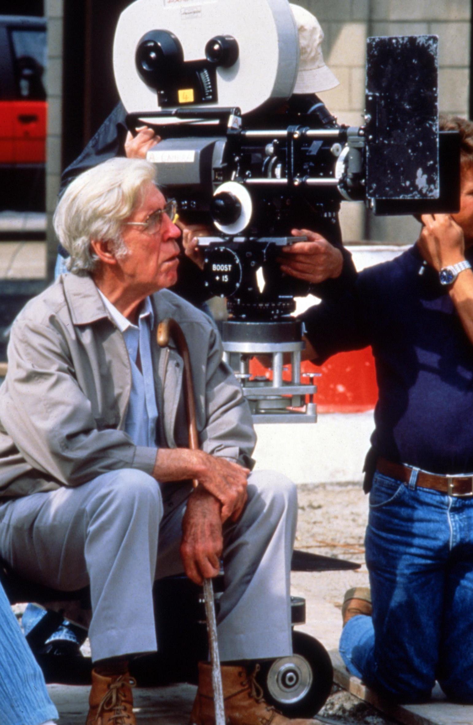 Master at work: director Charles Crichton on the set of ‘A Fish Called Wanda’