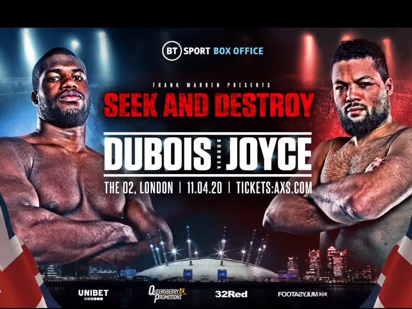 Dubois vs Joyce will headline The O2 Arena