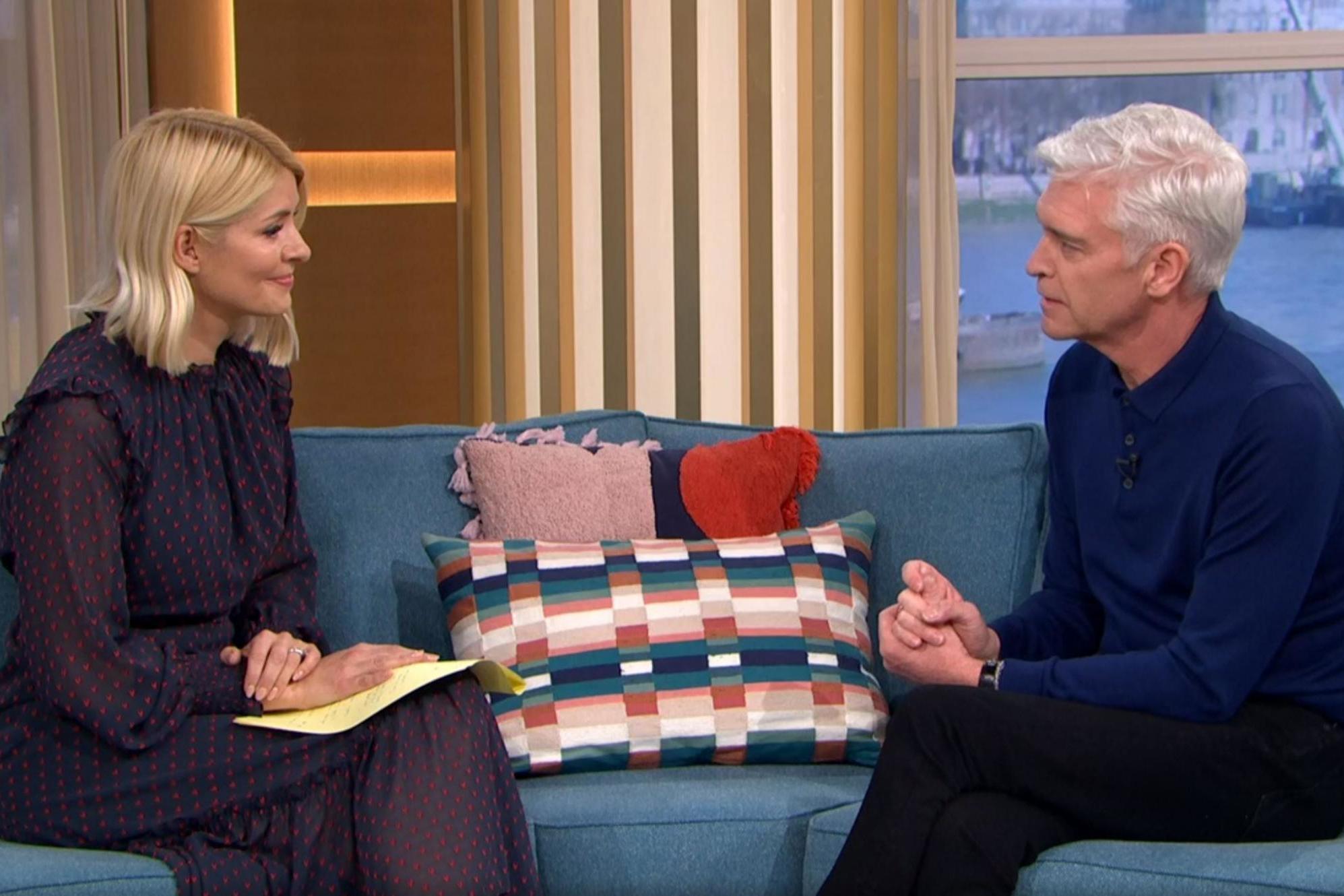 Schofield with Willoughby on ‘This Morning’