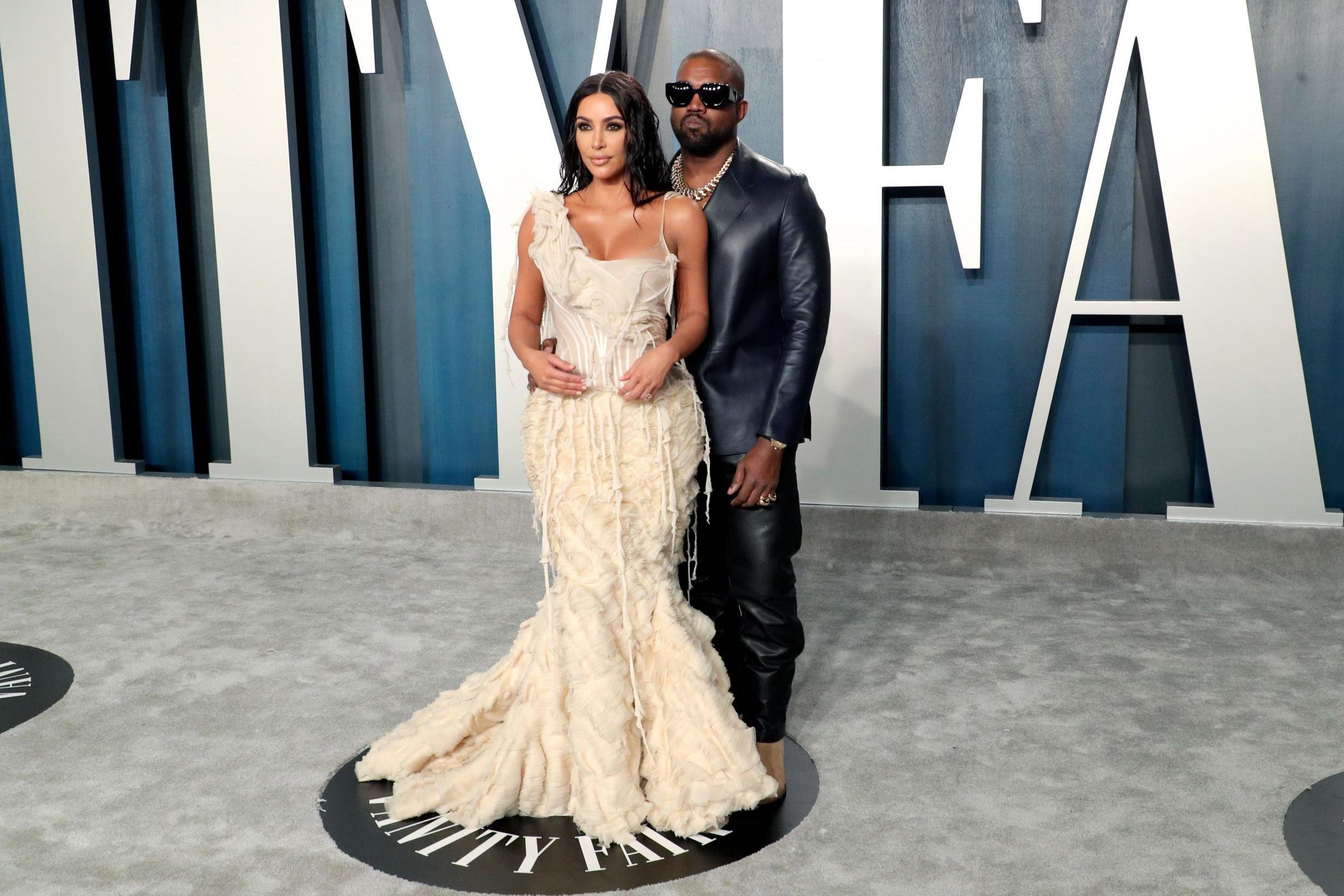 Kim Kardashian-West with husband, Kanye West