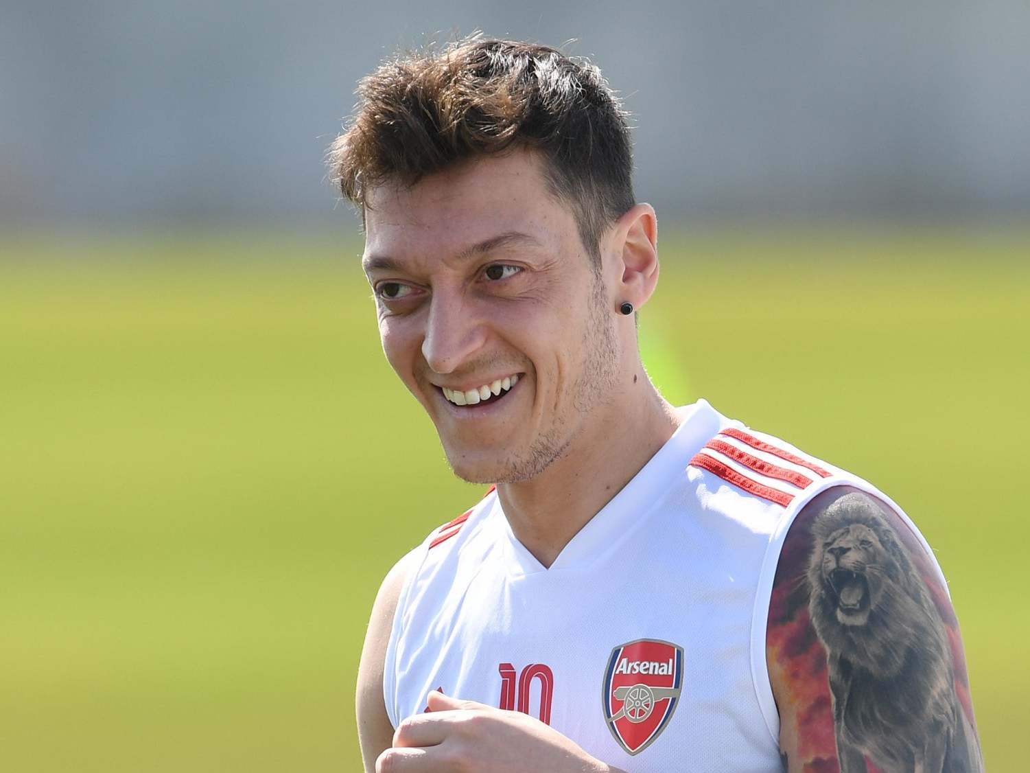 Ozil during the winter break training camp in Dubai