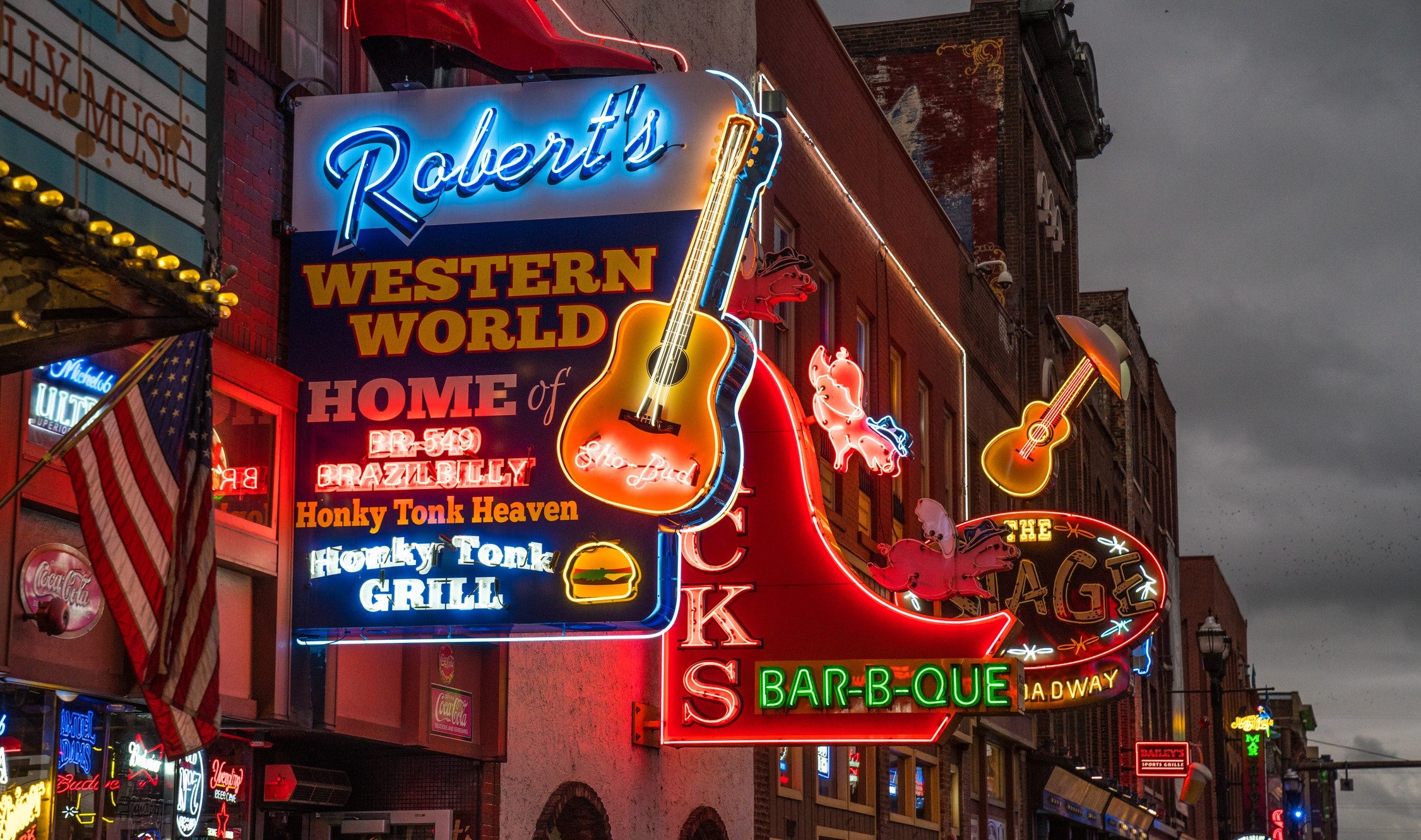 Robert’s Western World is the most authentic of the Broadway honky-tonk bars