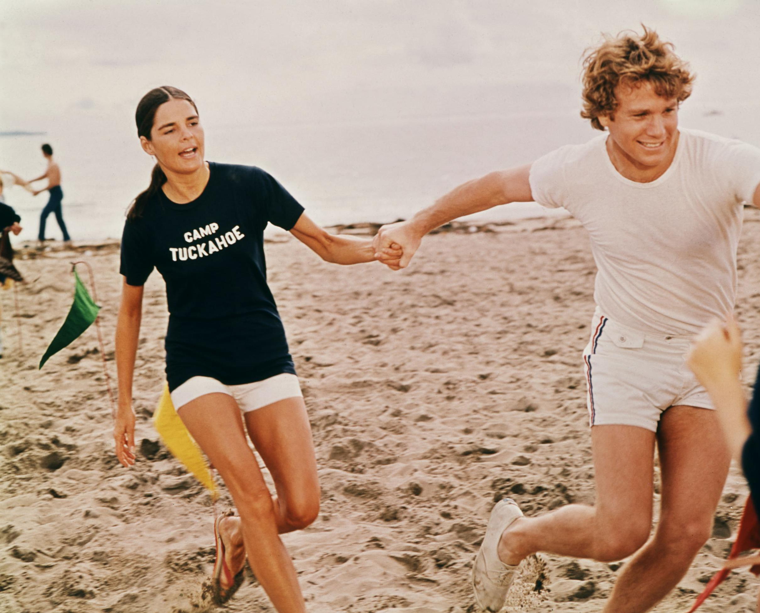 Ali MacGraw and Ryan O’Neal in the romantic weepie, ‘Love Story’ (1970)