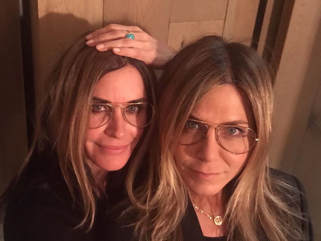 Courteney Cox and Jennifer Aniston