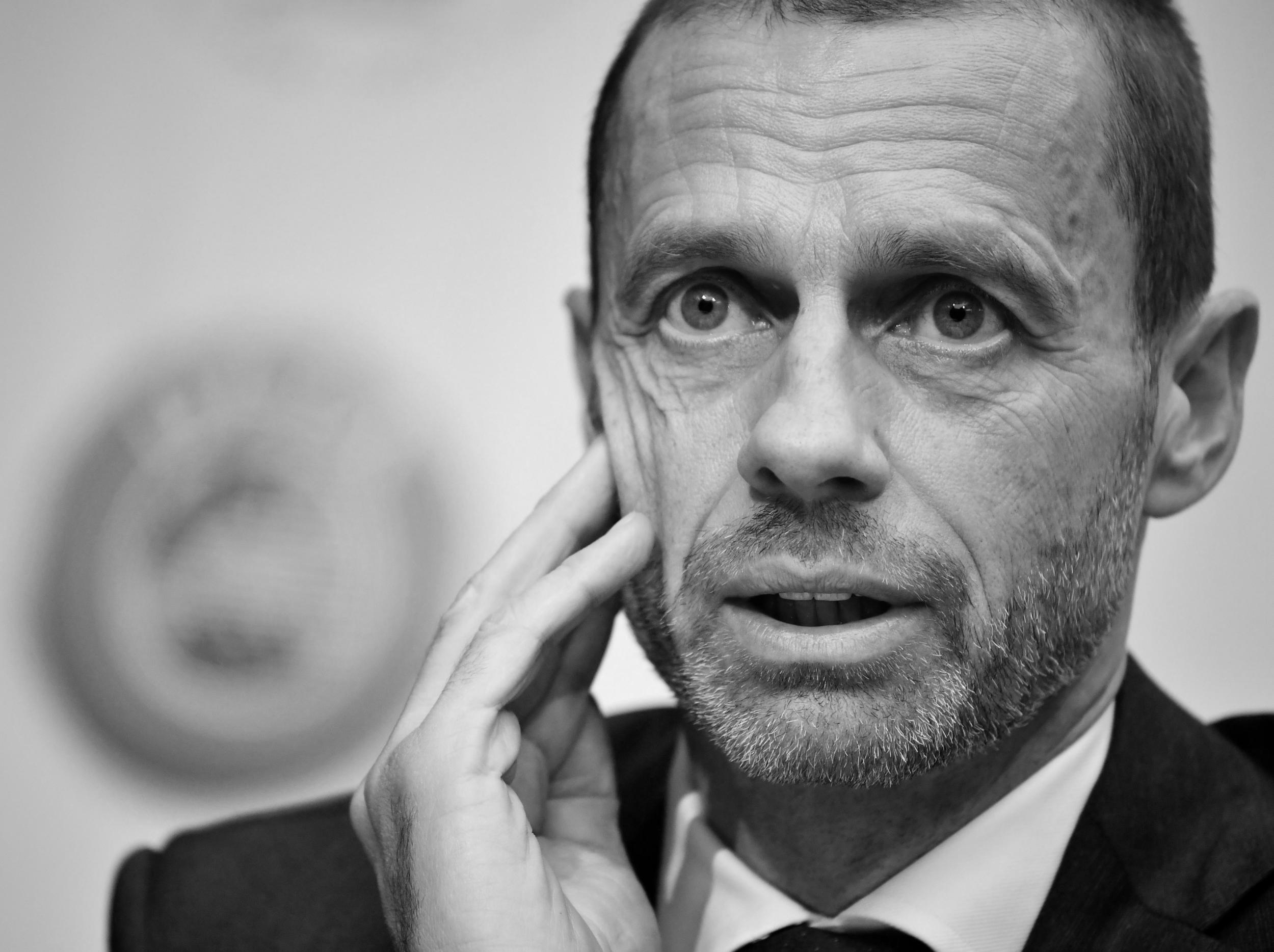 Uefa president Aleksander Čeferin