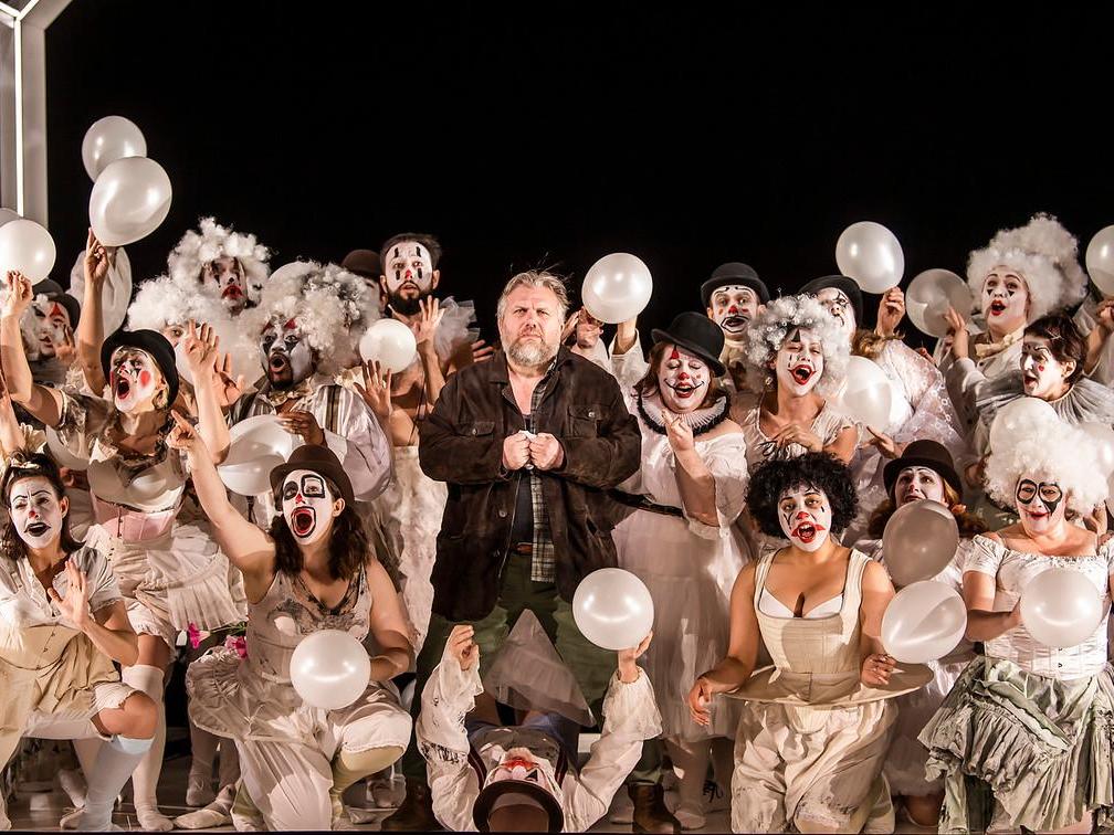 A scene from English National Opera's production of Luisa Miller by Giuseppe Verdi at London Coliseum