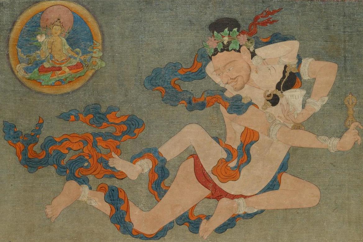 Mahasiddha Ghantapa, from Situ Panchen’s set of thangka depicting the Eight Great Tantric Adepts, 18th century