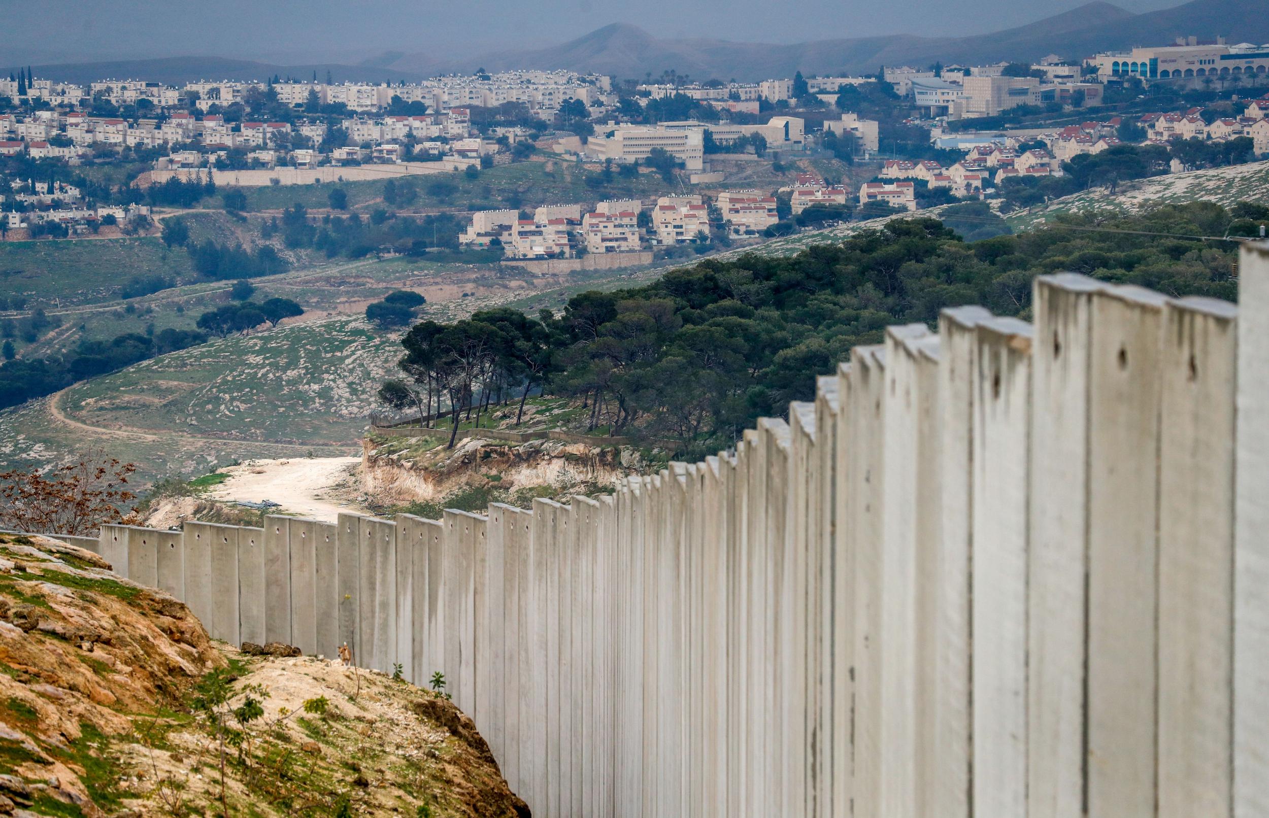 A view of the Israeli settlement of Maale Adumim in the occupied West Bank on the outskirts of Jerusalem