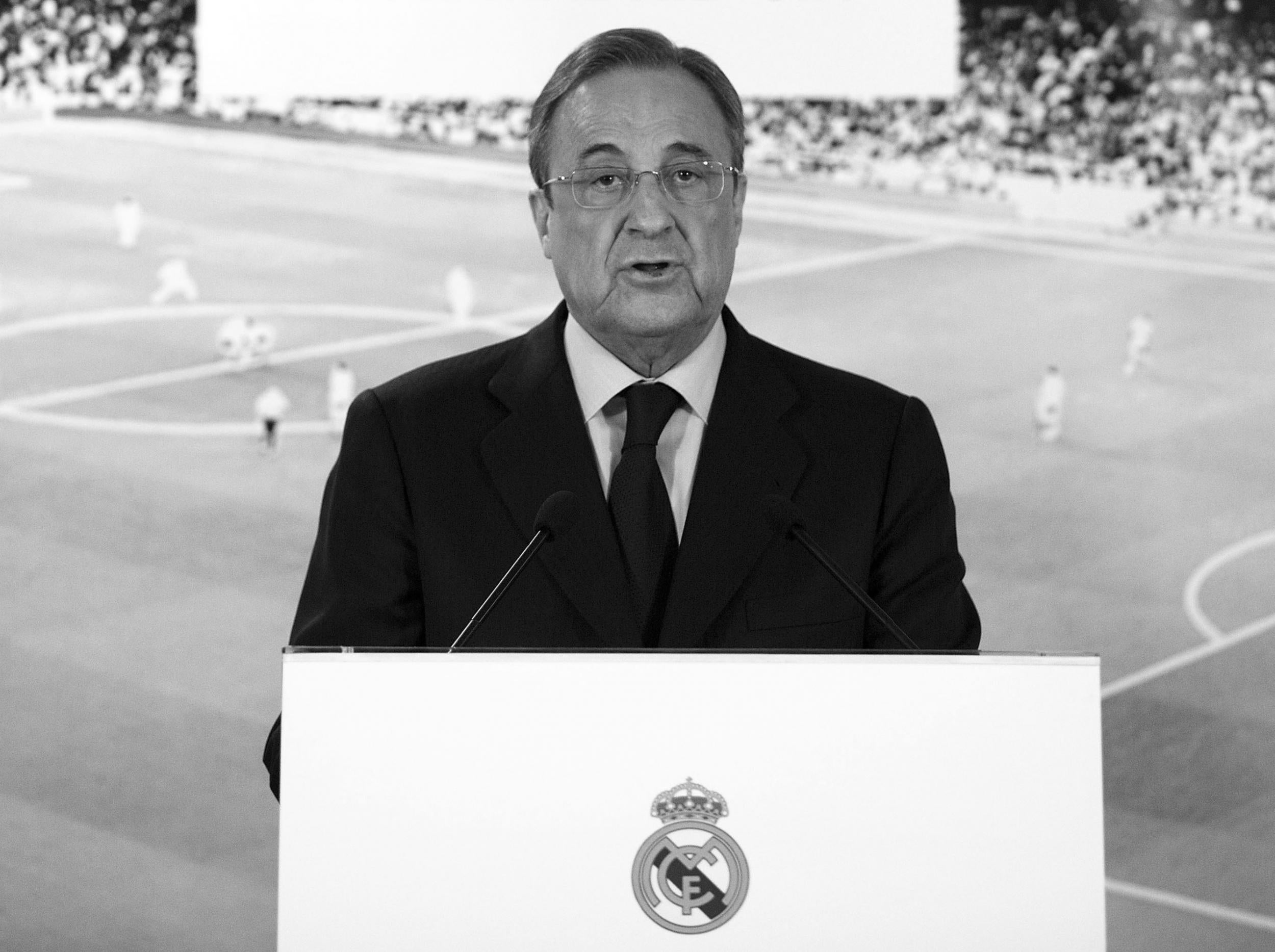 Real Madrid president Florentino Pérez