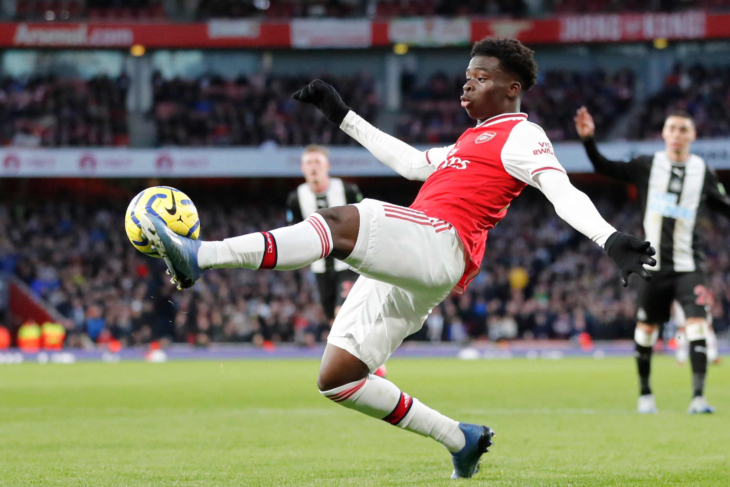 Saka has excelled for the Gunners