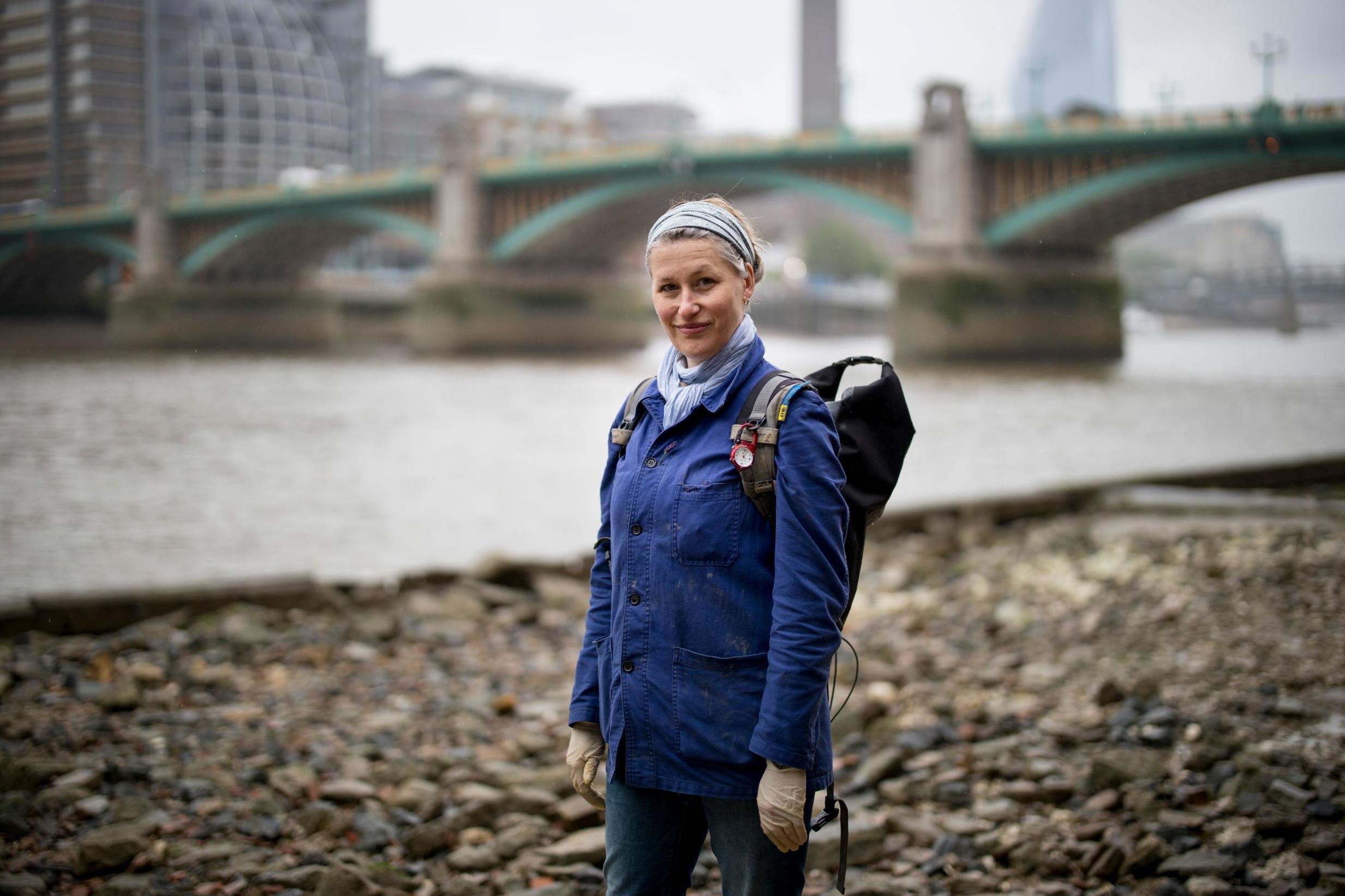 Lara on the banks of the river (AFP/Getty)