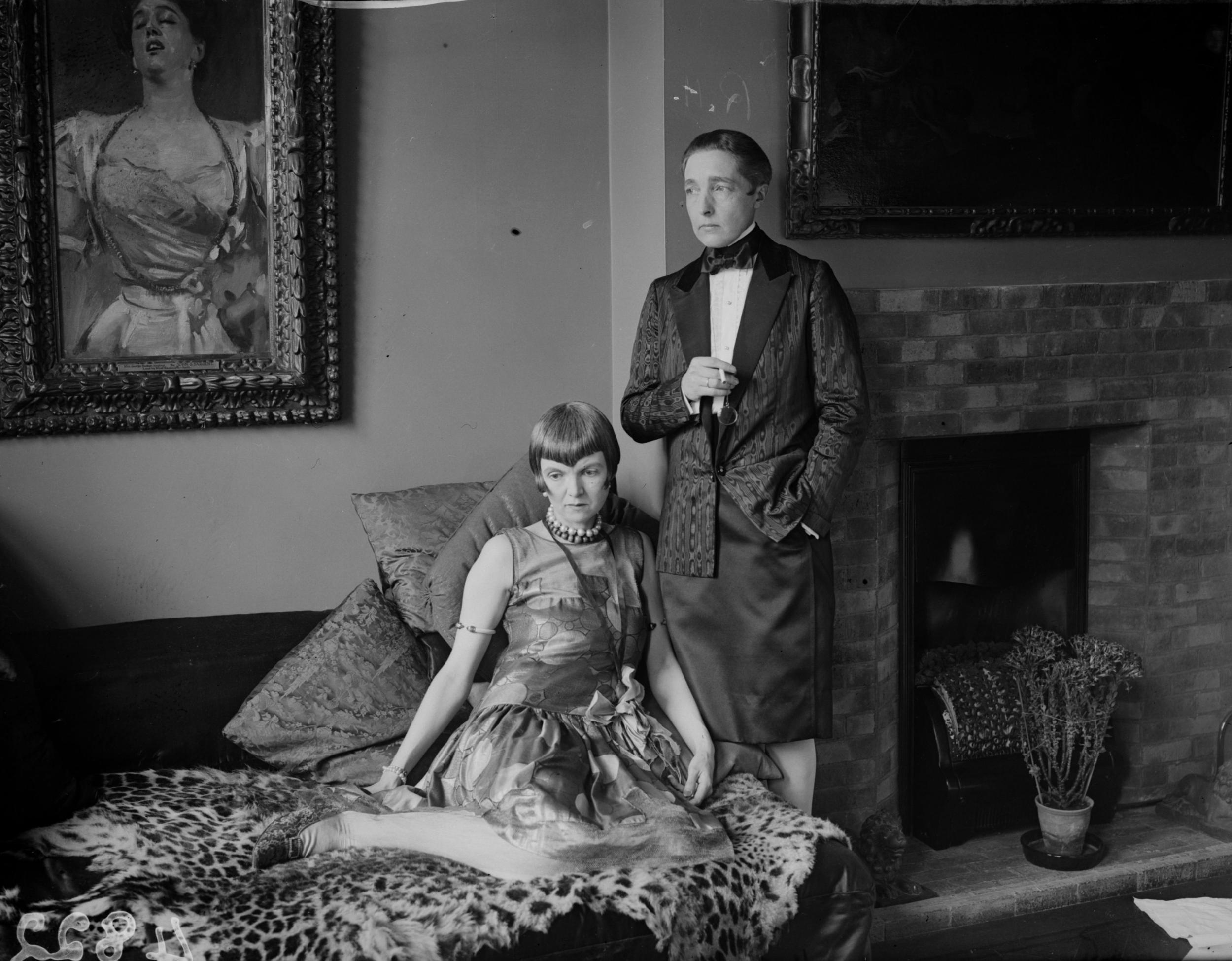 1927: Radclyffe Hall with Lady Una Trowbridge. Hall’s novel ‘The Well of Loneliness’ was banned in Britain for its sympathetic approach to female homosexuality (Getty)