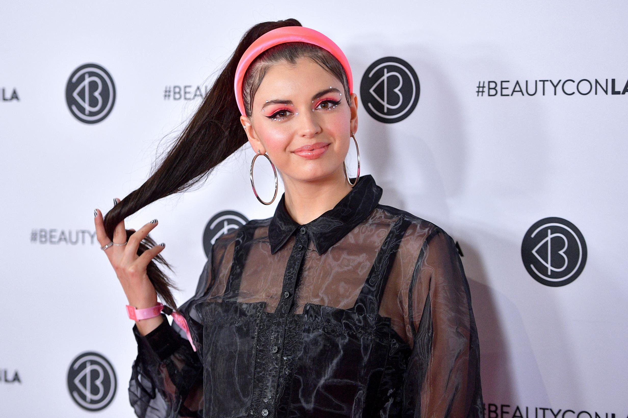 Rebecca Black attends Beautycon Los Angeles 2019 (Getty)