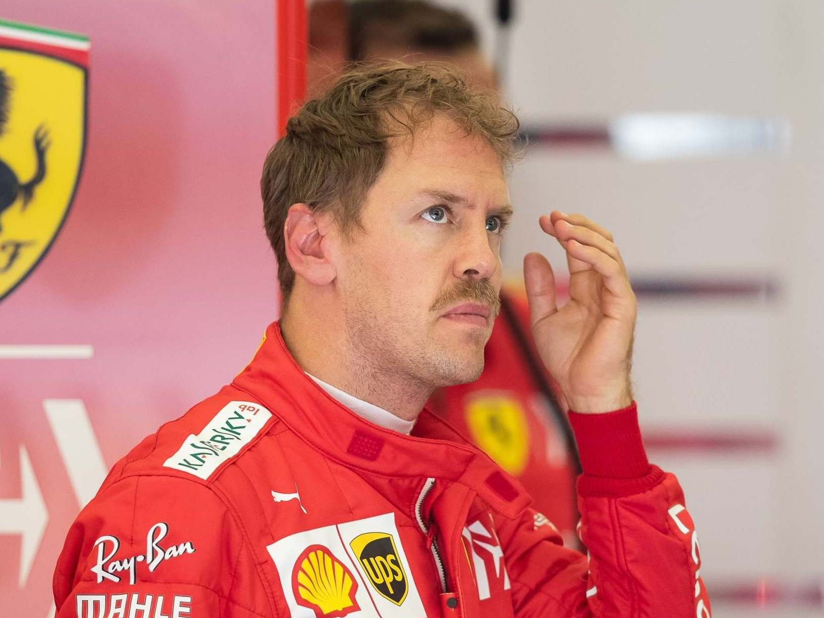 Sebastian Vettel of Germany and Ferrari