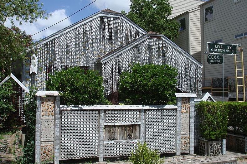 Beer Can House is a local folk-art landmark